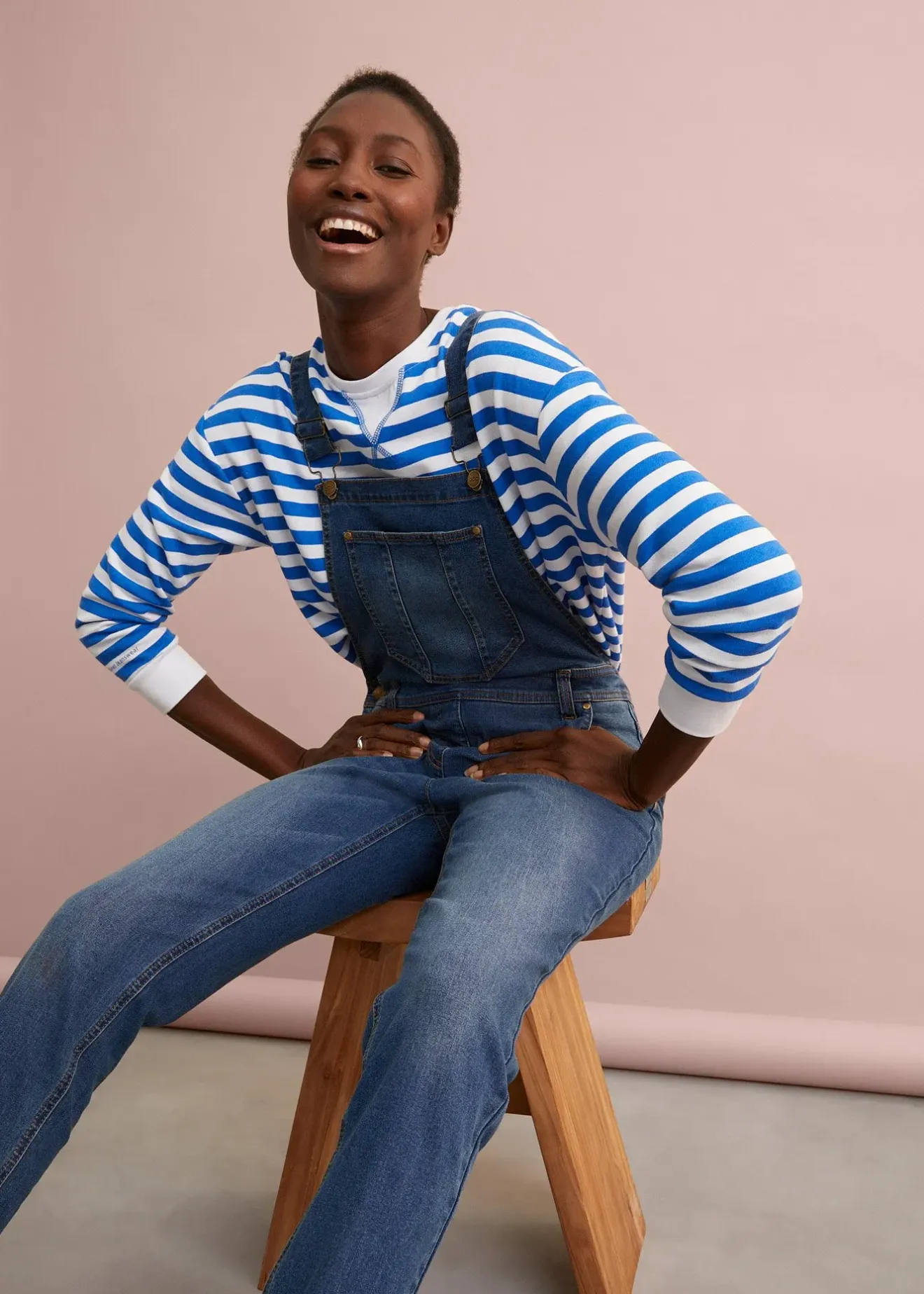 bonprix Salopette en jean boyfriend|Femme Jeans