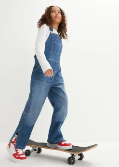 Enfant bonprix Vêtements Enfant|Filles 9-16 Ans·Jeans|Salopette en jean, taille mi-haute