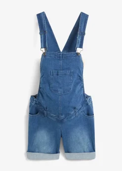 bonprix Salopette-short de grossesse en jean|Femme Femme Enceinte