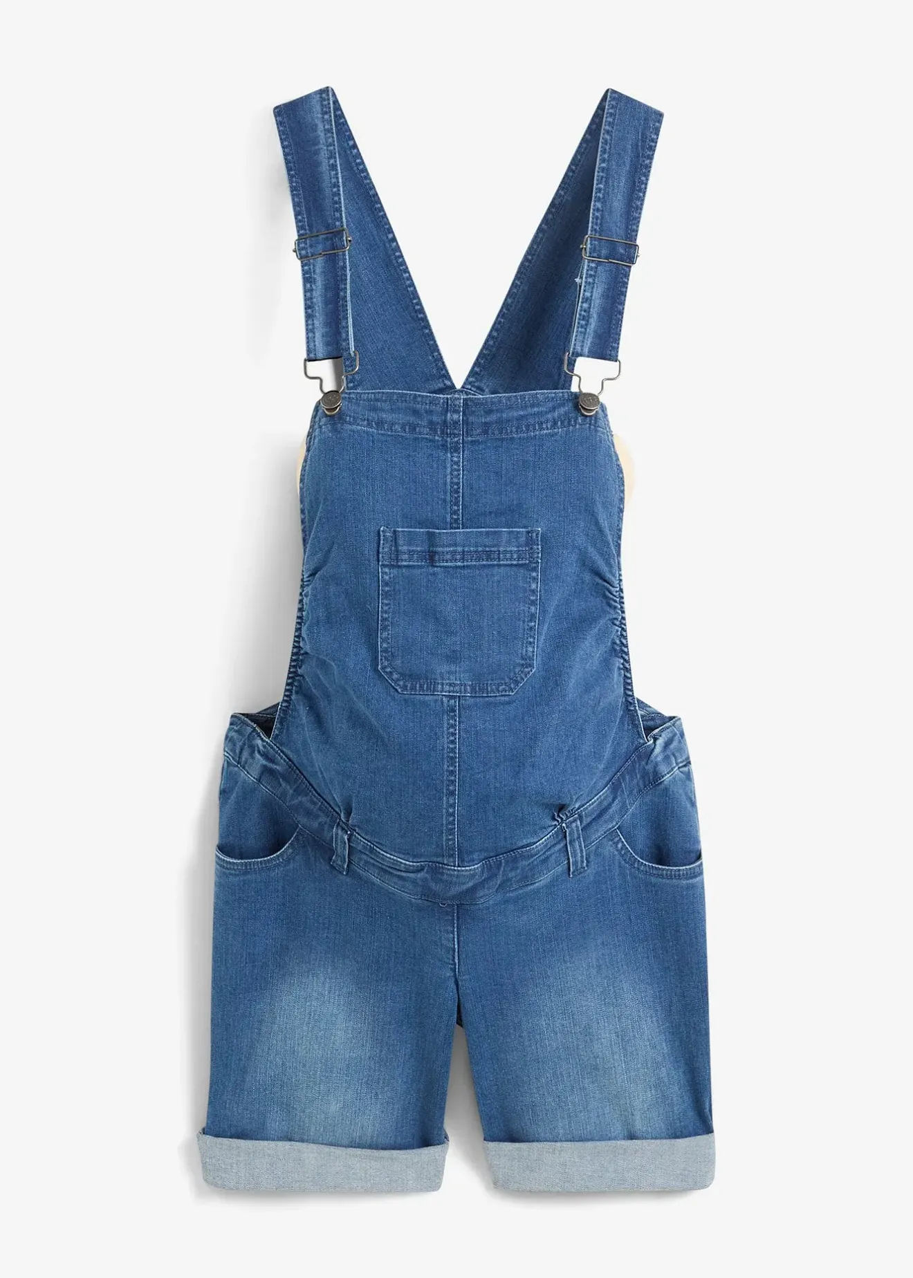 bonprix Salopette-short de grossesse en jean|Femme Femme Enceinte