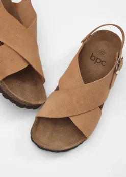 bonprix Sandales en cuir|Femme Chaussures D'Été|Premium