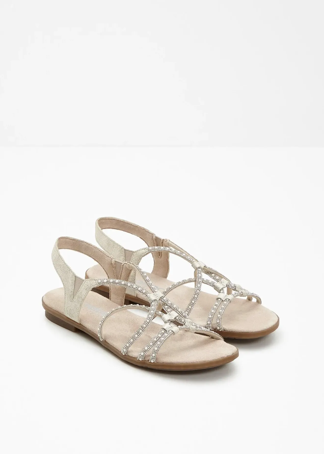 Rieker Sandales confortables avec strass|Femme Marques|Chaussures Confort