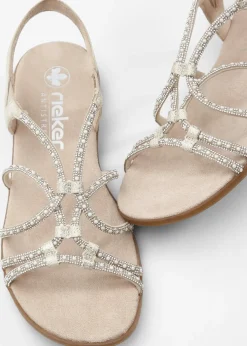 Rieker Sandales confortables avec strass|Femme Marques|Chaussures Confort