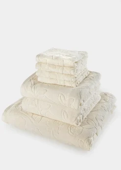bonprix Salle De Bain·Serviettes De Toilette|Serviettes De Toilette|Serviette de toilette en coton à motif en relief
