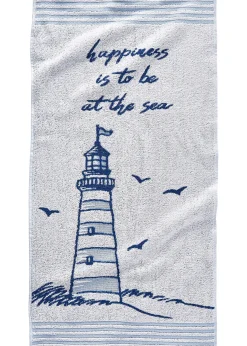 bonprix Serviette de toilette pur coton motif phare| Salle De Bain·Serviettes De Toilette|Serviettes De Toilette
