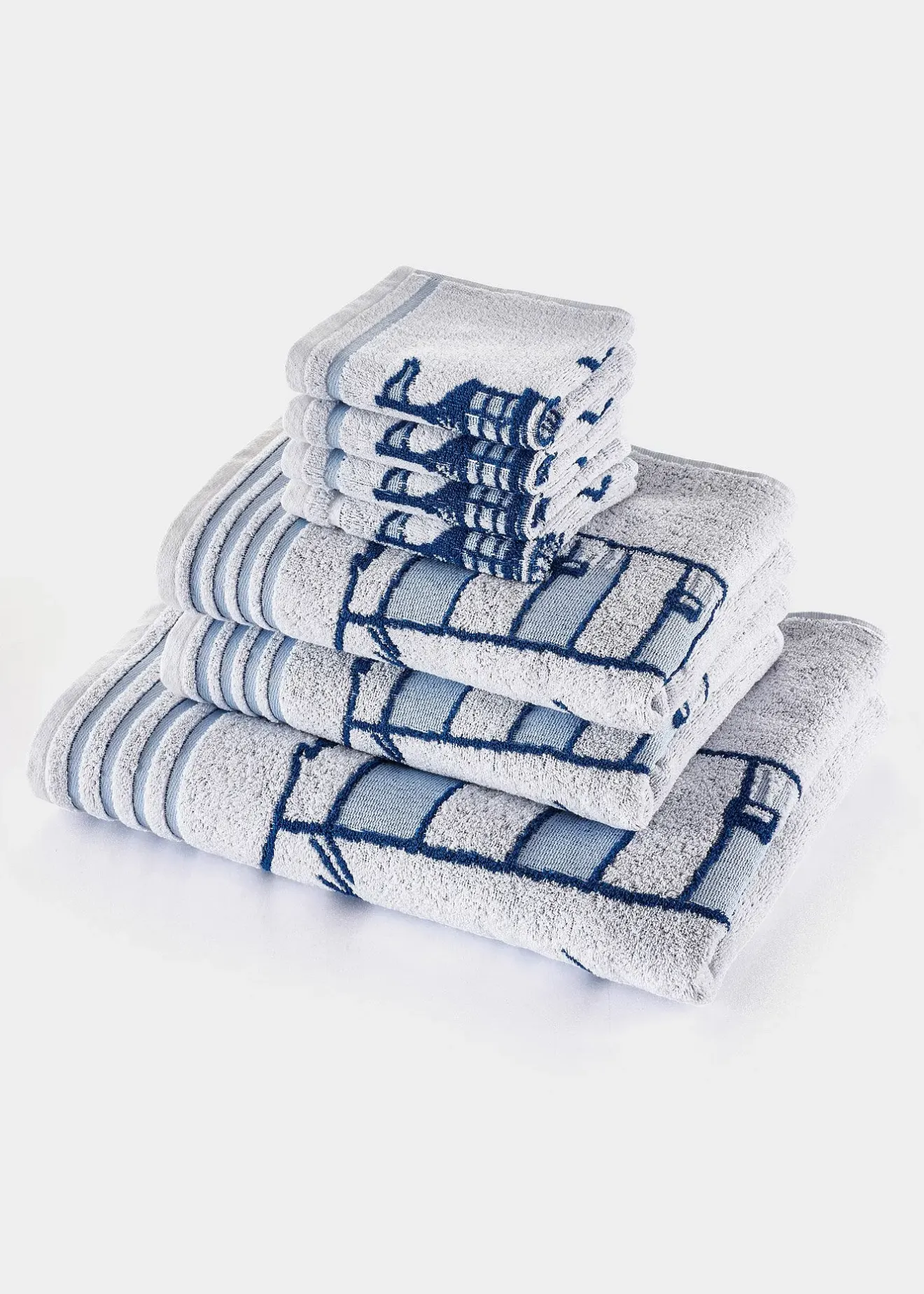 bonprix Serviette de toilette pur coton motif phare| Salle De Bain·Serviettes De Toilette|Serviettes De Toilette