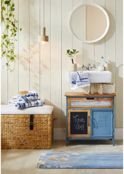 bonprix Serviette de toilette pur coton motif phare| Salle De Bain·Serviettes De Toilette|Serviettes De Toilette