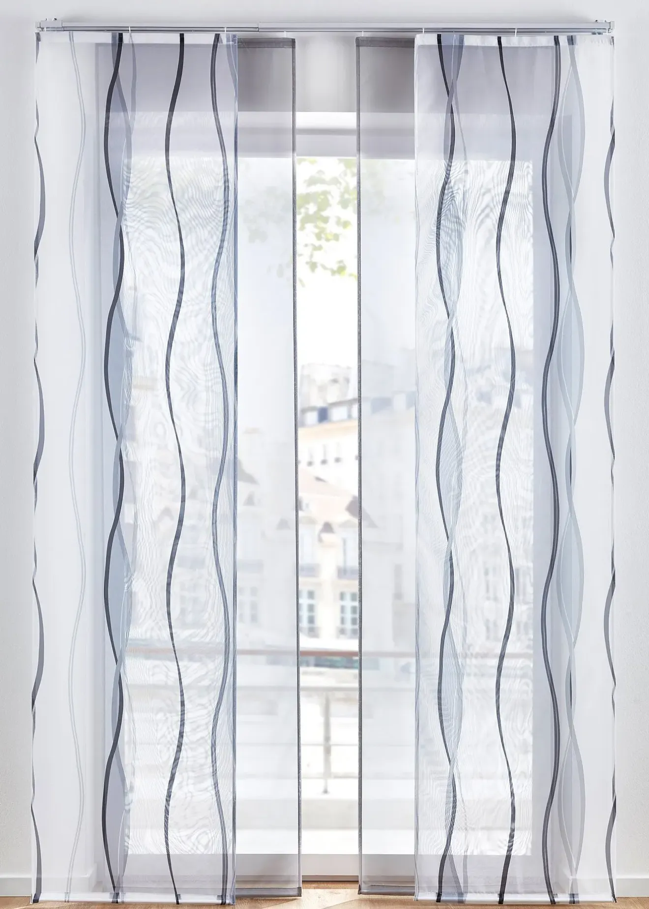 bonprix Set de 2 panneaux coulissants (uni et imprimé)| Panneaux Coulissants