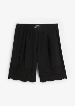bonprix Short 100% coton avec taille élastiquée|Femme Shorts|Pantalons