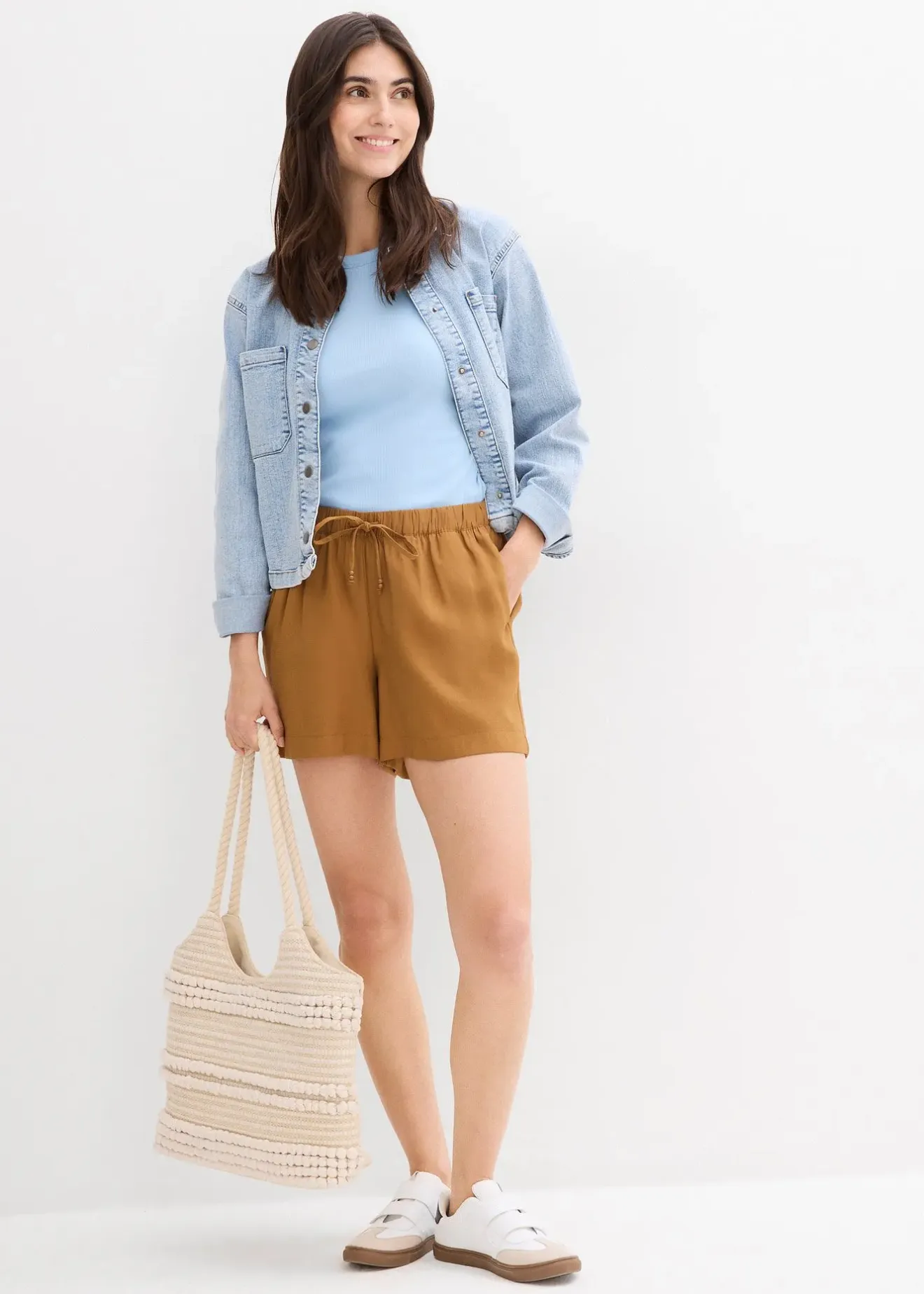 bonprix Short à taille élastiquée|Femme Shorts|Pantalons