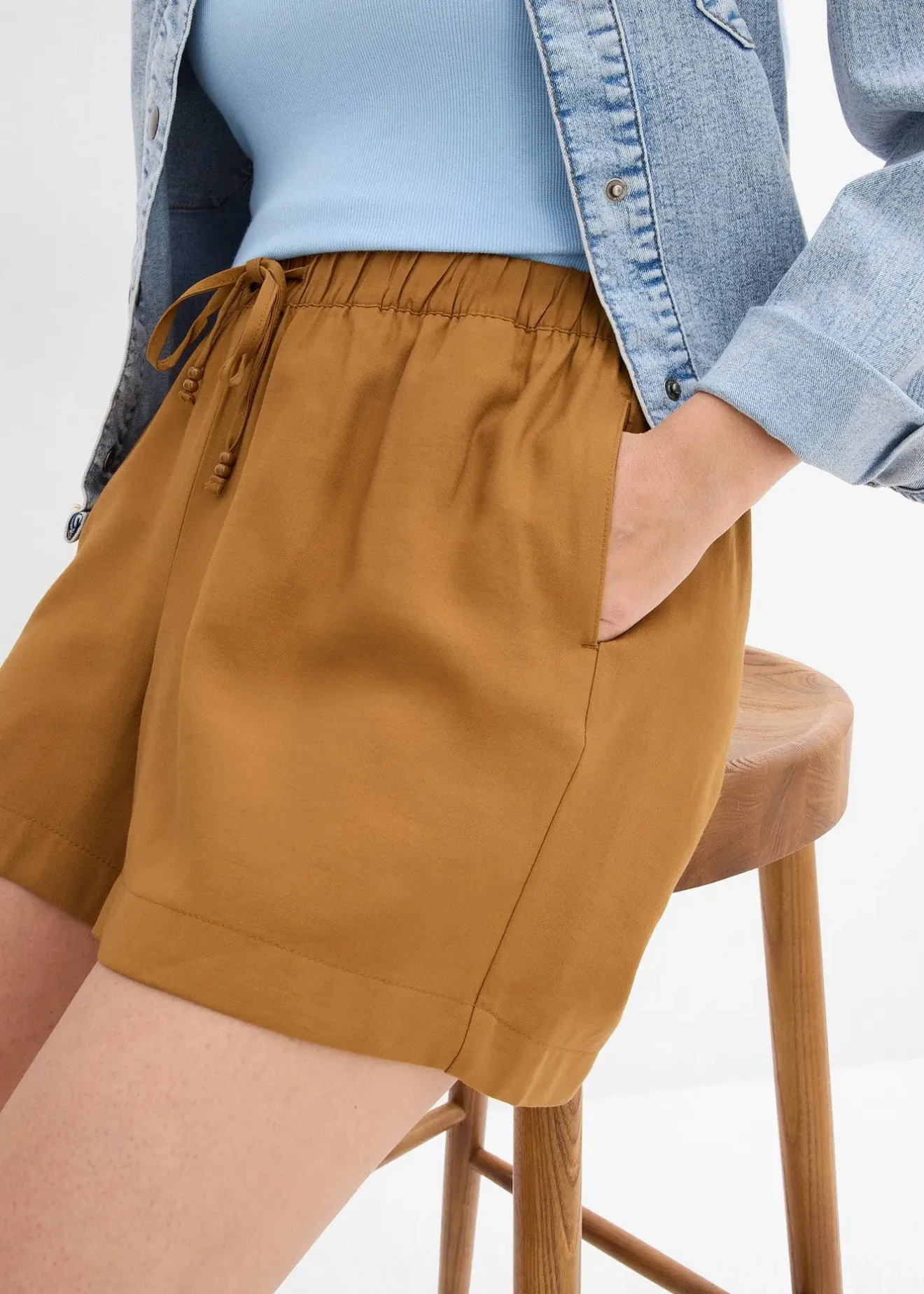 bonprix Short à taille élastiquée|Femme Shorts|Pantalons