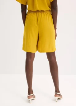 Femme bonprix Shorts|Pantalons|Short à taille élastiquée