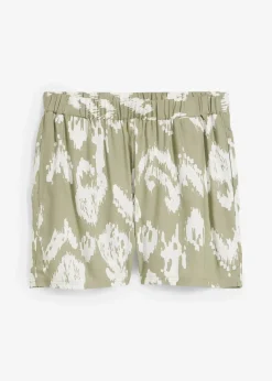 bonprix Short à taille élastiquée en viscose|Femme Shorts|Pantalons
