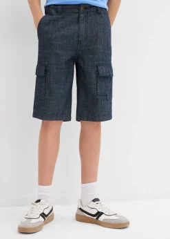 bonprix Short cargo long en chambray, Regular|Enfant Vêtements Enfant|Garçons 9-16 Ans·Shorts