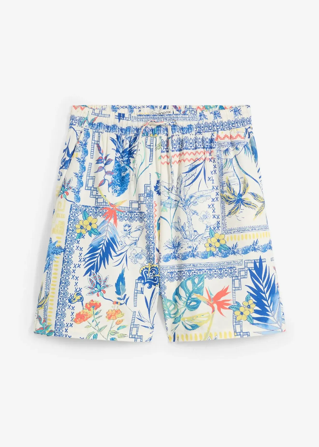 Femme bonprix Premium|Shorts|Short en coton et soie