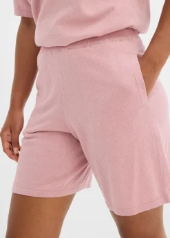 Femme bonprix Deux Pièces & Ensembles|Shorts|Short en fine maille avec taille élastiquée