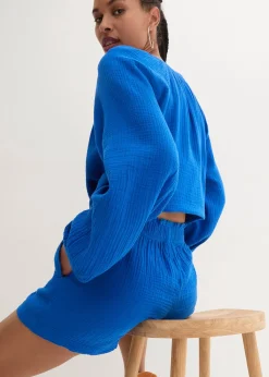 bonprix Short en gaze 100% coton|Femme Shorts|Pantalons