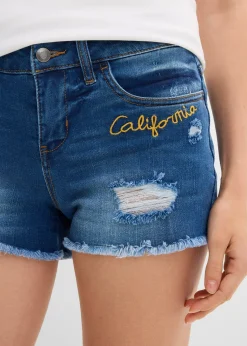 Femme bonprix Shorts|Jeans|Short en jean à broderie