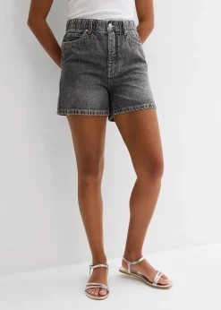 Femme bonprix Shorts|Jeans|Short en jean taille haute, peu extensible
