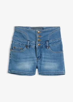 Femme bonprix Shorts|Jeans|Short en jean taille haute