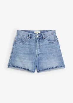 Femme bonprix Shorts|Jeans|Short en jean taille haute, peu extensible