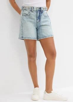bonprix Short en jean taille mi-haute, peu extensible|Femme Shorts|Jeans