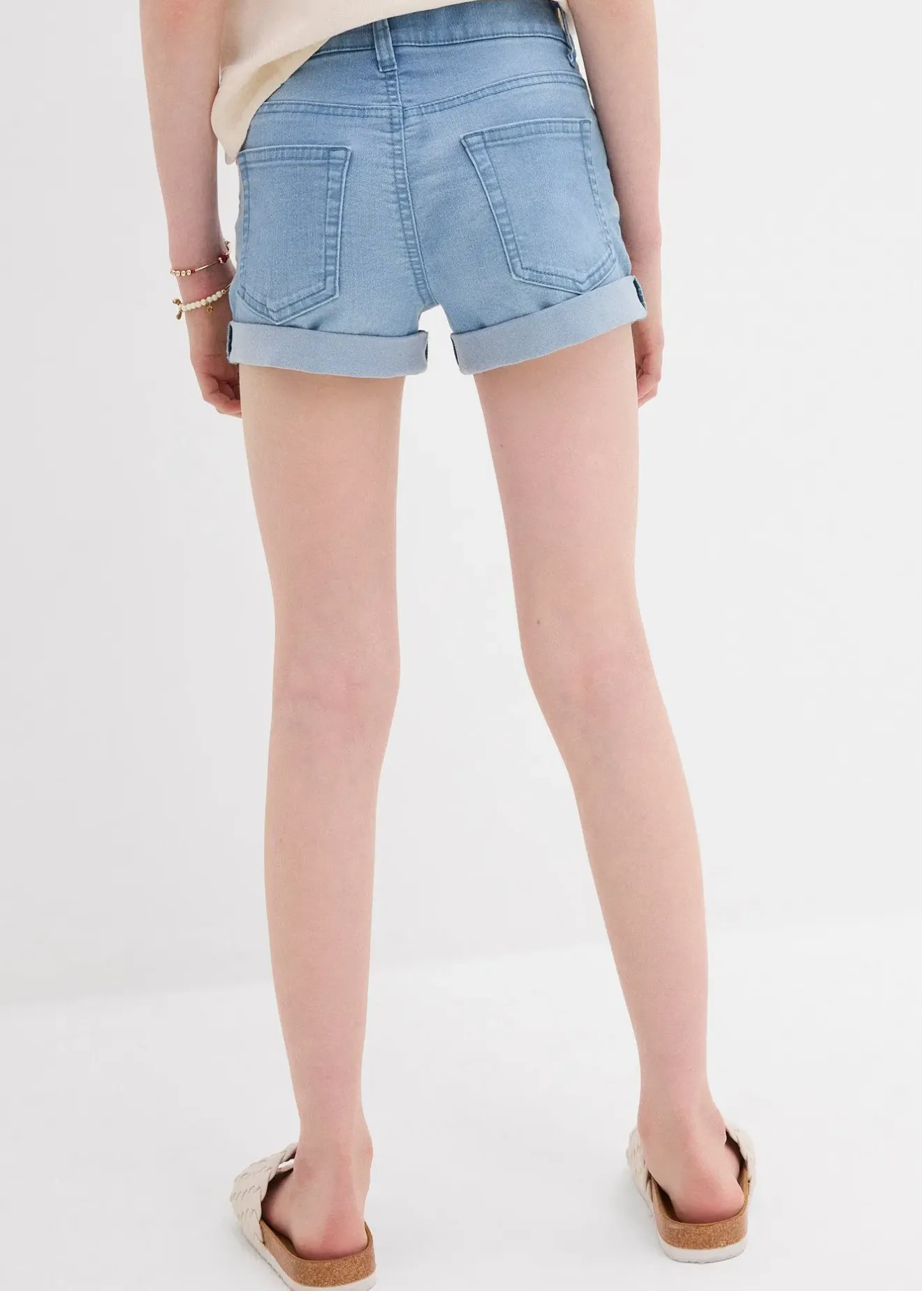 Enfant bonprix Vêtements Enfant|Filles 9-16 Ans·Shorts|Short en jean, taille mi-haute