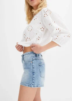 bonprix Short en jean, taille mi-haute|Femme Shorts|Jeans