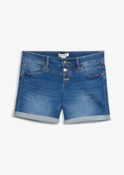 Femme bonprix Shorts|Jeans|Short en jean taille mi-haute