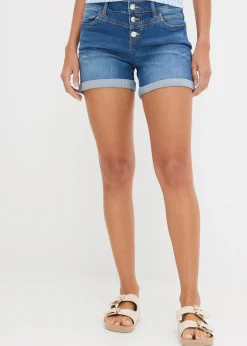 Femme bonprix Shorts|Jeans|Short en jean taille mi-haute