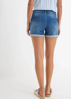 Femme bonprix Shorts|Jeans|Short en jean taille mi-haute