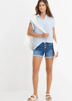 Femme bonprix Shorts|Jeans|Short en jean taille mi-haute