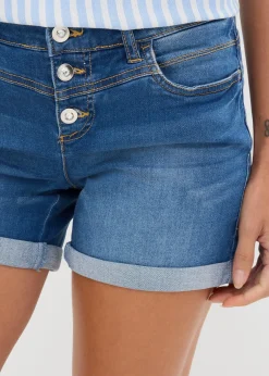 Femme bonprix Shorts|Jeans|Short en jean taille mi-haute