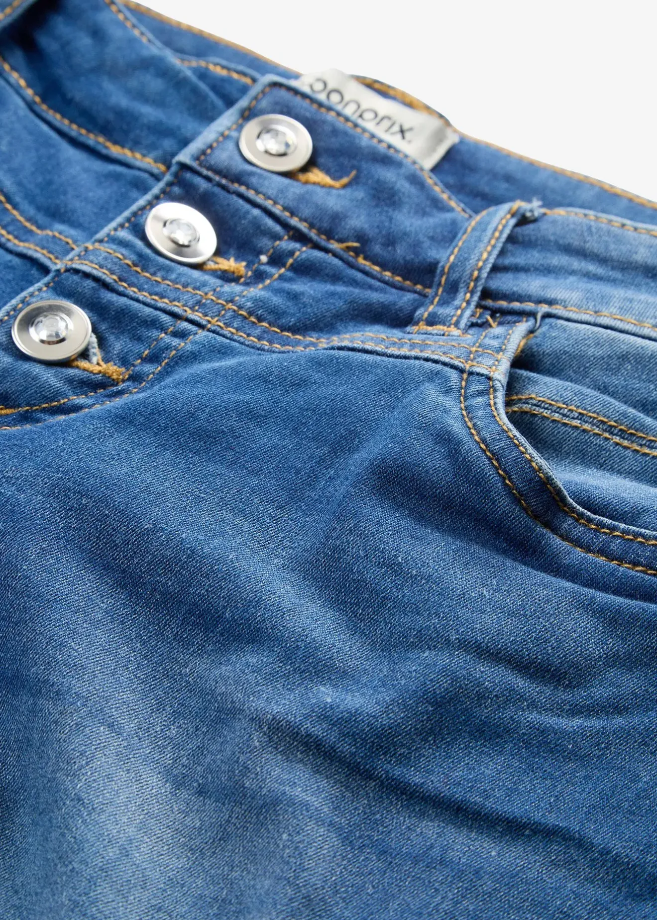 Femme bonprix Shorts|Jeans|Short en jean taille mi-haute