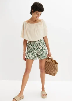 bonprix Short en jersey coton extensible|Femme Shorts|Pantalons