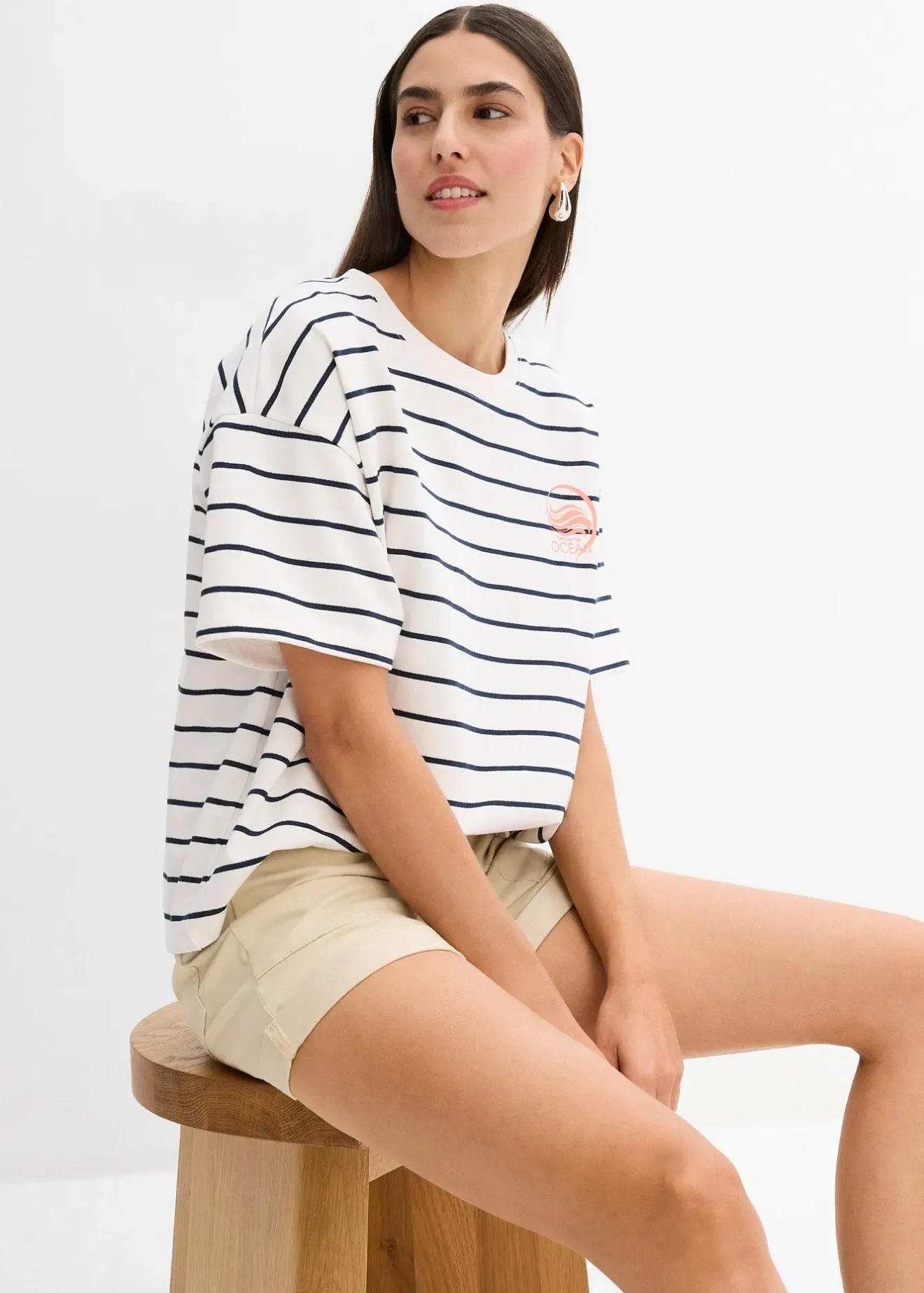 Femme bonprix Shorts|Pantalons|Short en twill