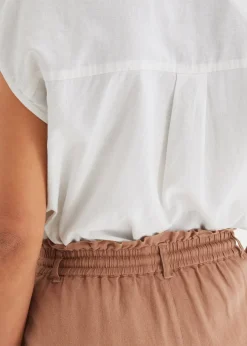 bonprix Short paper bag en lin mélangé|Femme Shorts|Pantalons