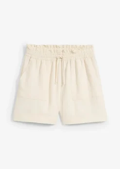 bonprix Short paper bag fluide en Lyocell mélangé|Femme Shorts|Pantalons