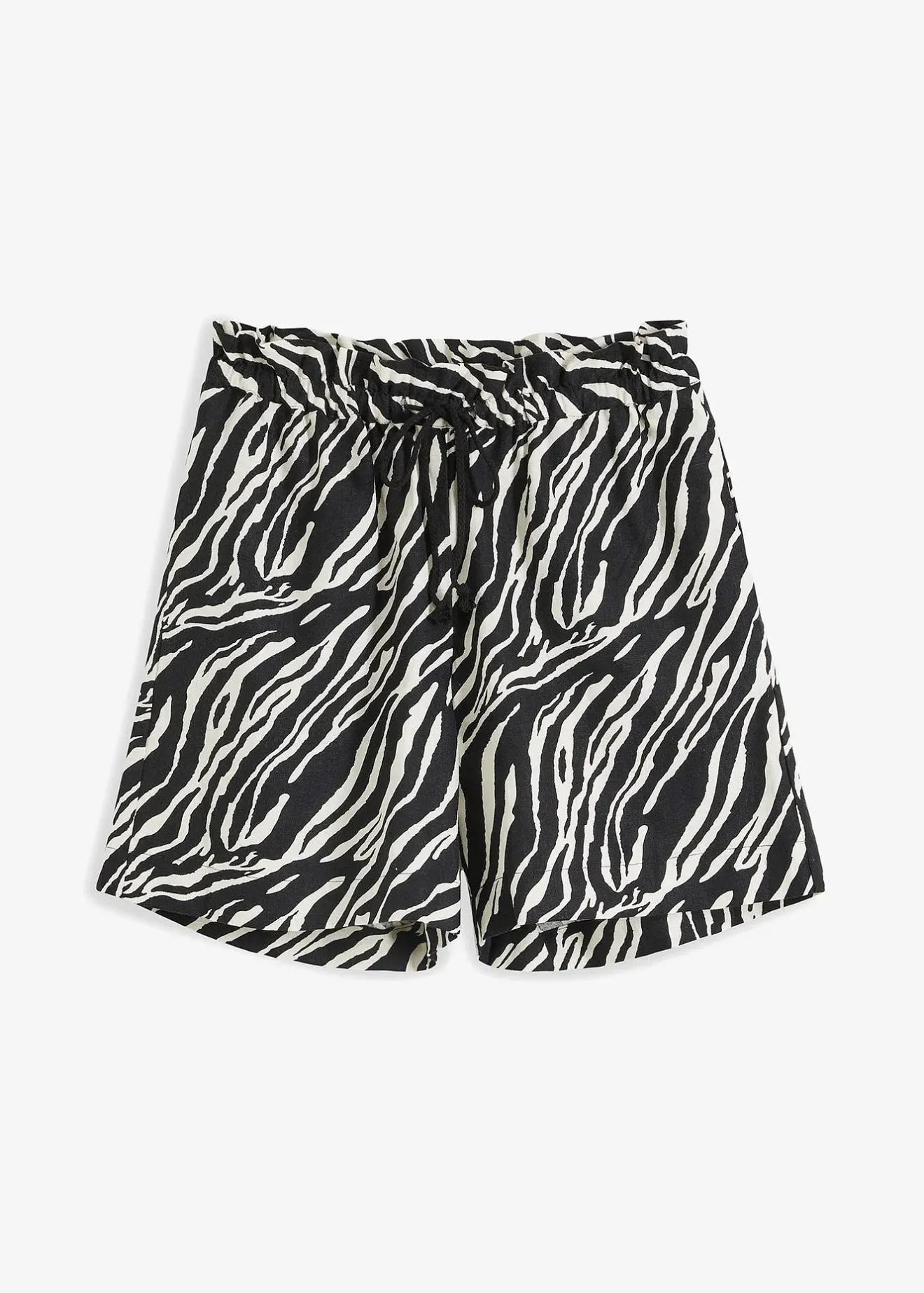 Femme bonprix Shorts|Pantalons|Short paperbag avec lien à nouer