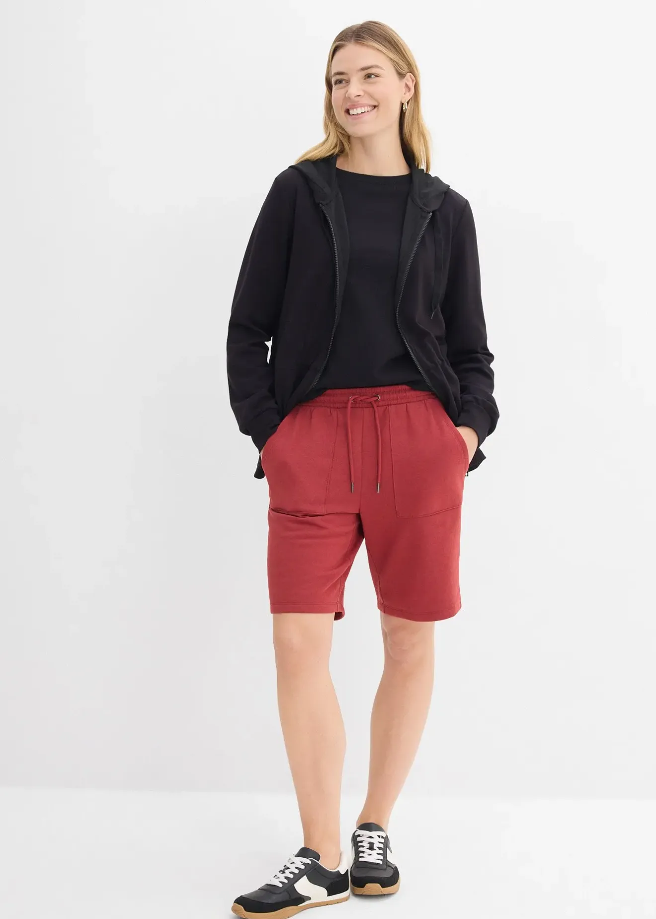 Femme bonprix Shorts|Basiques|Short sweat avec poches