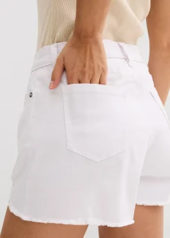 Femme bonprix Shorts|Pantalons|Short taille haute en twill