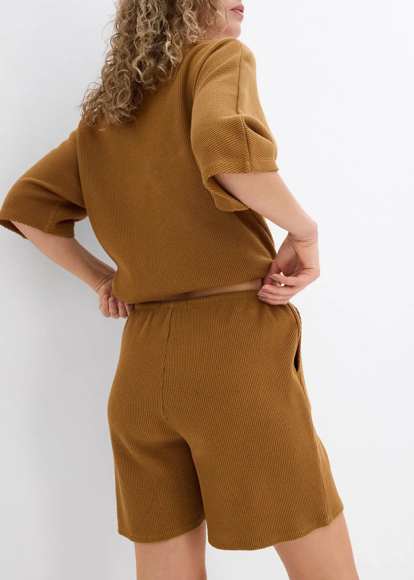 Femme bonprix Deux Pièces & Ensembles|Shorts|Short texturé 100% coton