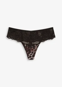 Femme bonprix Dessous|Bas|Shorty-string en dentelle