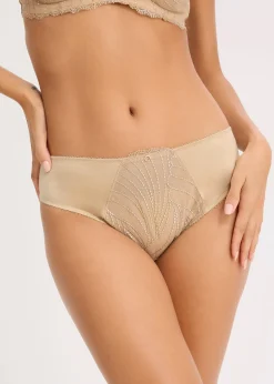 Femme bonprix Bas|Slip avec broderies brillantes