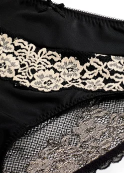 Femme bonprix Dessous|Bas|Slip Maxi avec dentelle