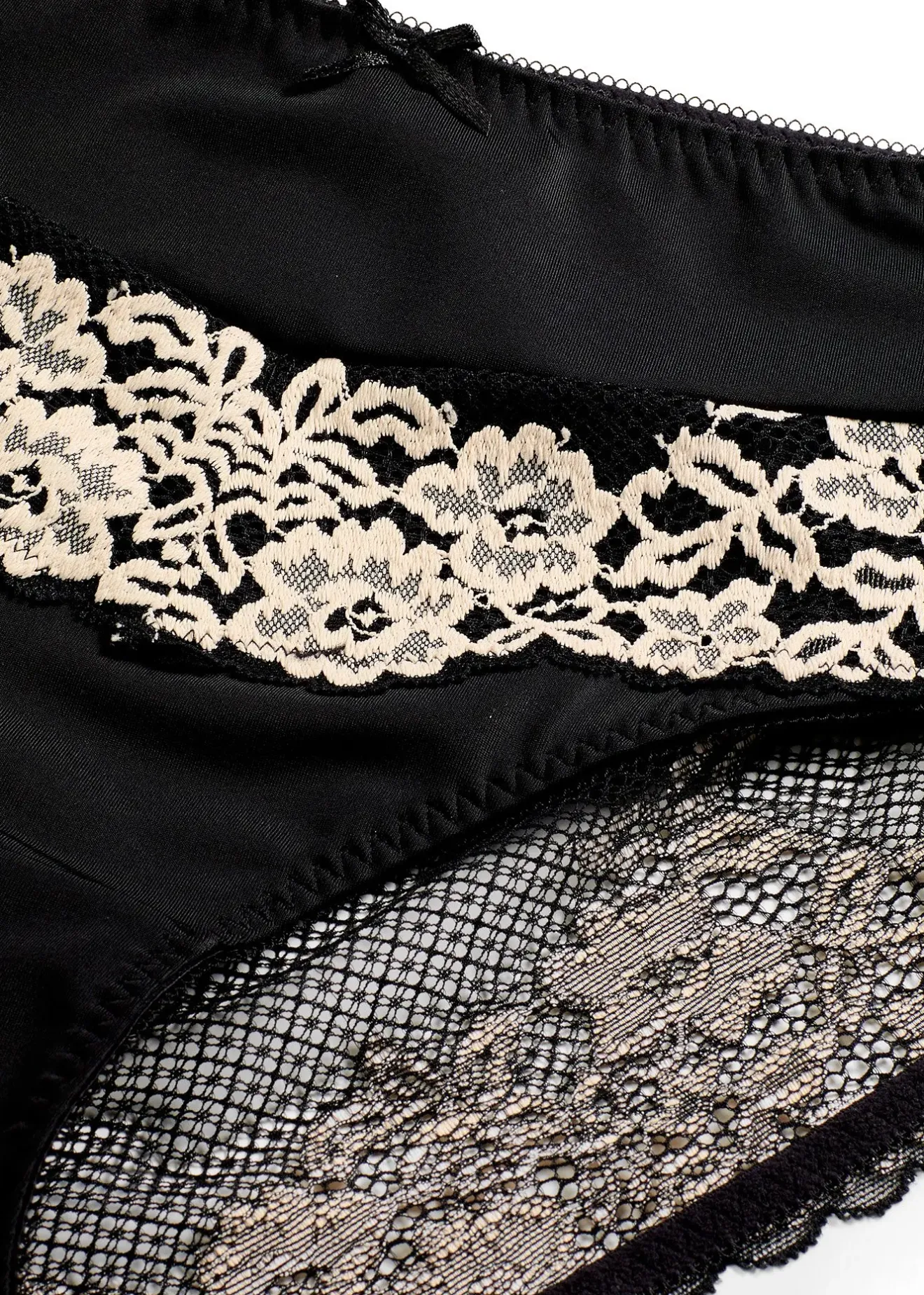 Femme bonprix Dessous|Bas|Slip Maxi avec dentelle