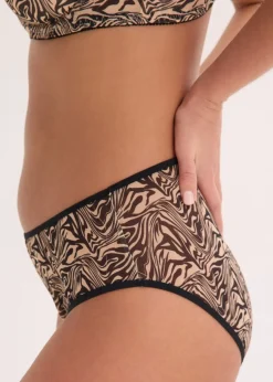 Femme bonprix Dessous|Bas|Slip maxi en mesh imprimé