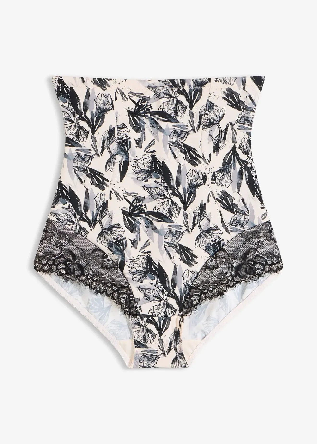 Femme bonprix Lingerie Sculptante|Bas|Slip sculptant taille haute avec dentelle, maintien modéré