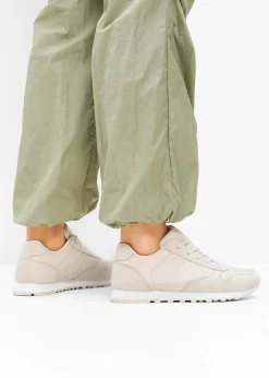 bonprix Sneakers à empiècement satin|Femme Sneakers