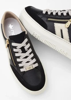 Femme Rieker Marques|Chaussures Confort|Sneakers à plateforme en cuir